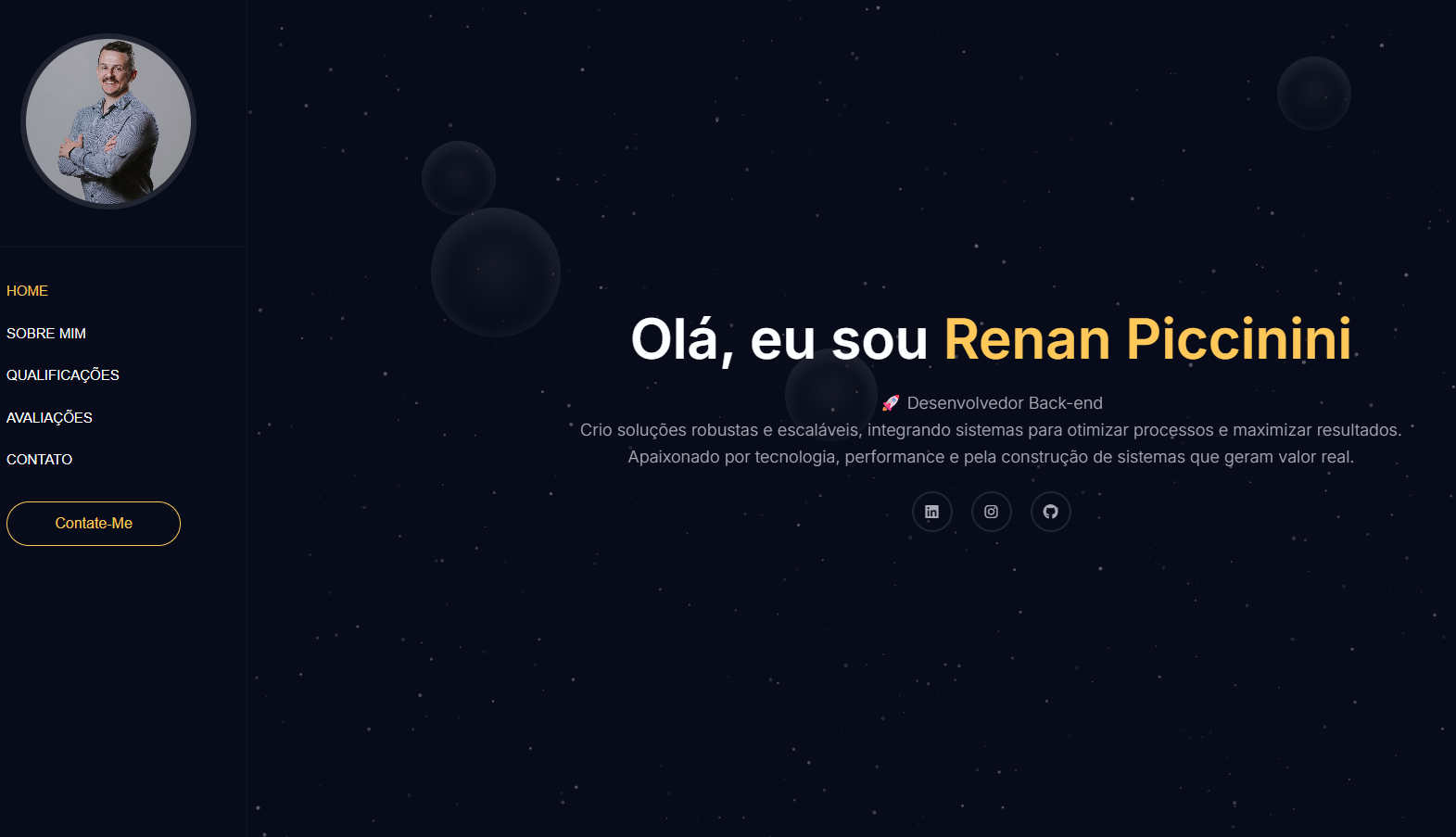 Projeto Portfolio personalizado