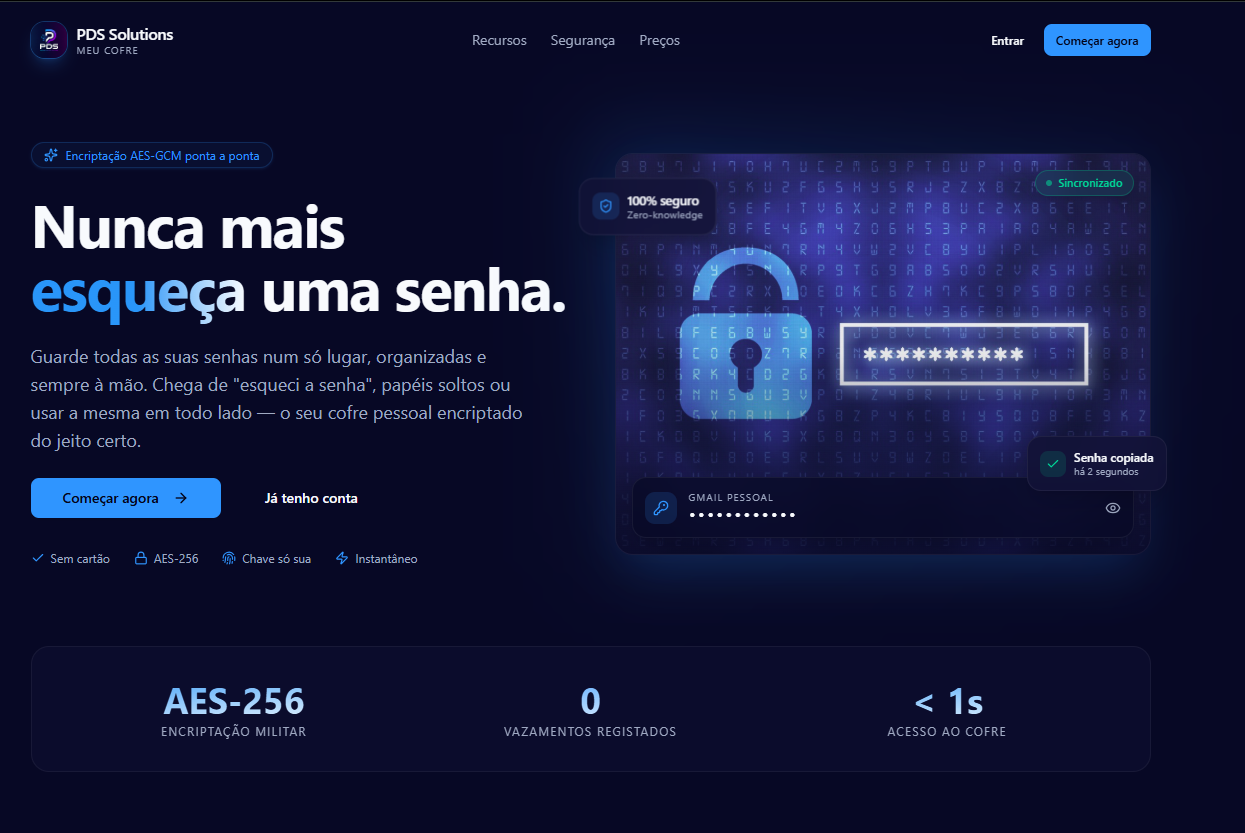 Projeto Meu cofre PDS